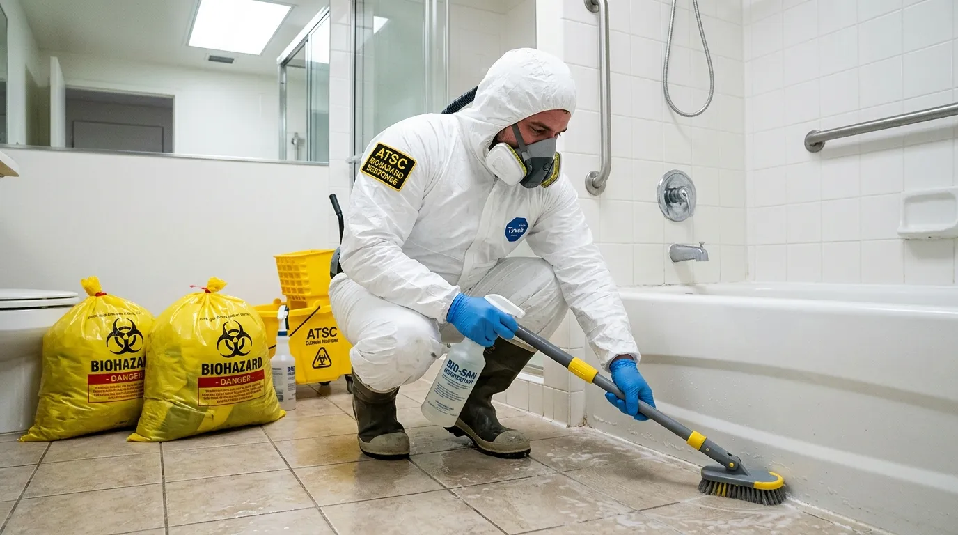 Decontamination equipment deployed for Blood Cleanup in Hackettstown